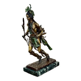 Indian Dancer Bronze Statue Inspired by Frederic Remington For Sale