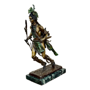 Indian Dancer Bronze Statue Inspired by Frederic Remington