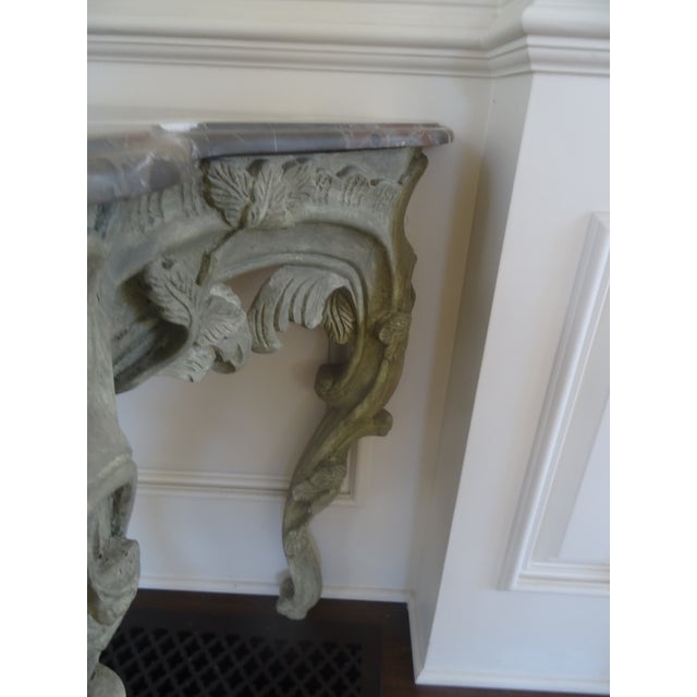 Wood Fabulous Large Late 19th Century Louis XV Consoles a Pair For Sale - Image 7 of 13