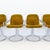 Gold Mid-Century Modern Italian Round Smoked Glass Table and Cantilever Chairs by Gastone Rinaldi, 1970s, Set of 7 For Sale - Image 8 of 18