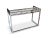1970s Willy Rizzo–Style Chrome & Glass Writing Desk | Geometric Hollywood Regency Console Table For Sale - Image 6 of 13