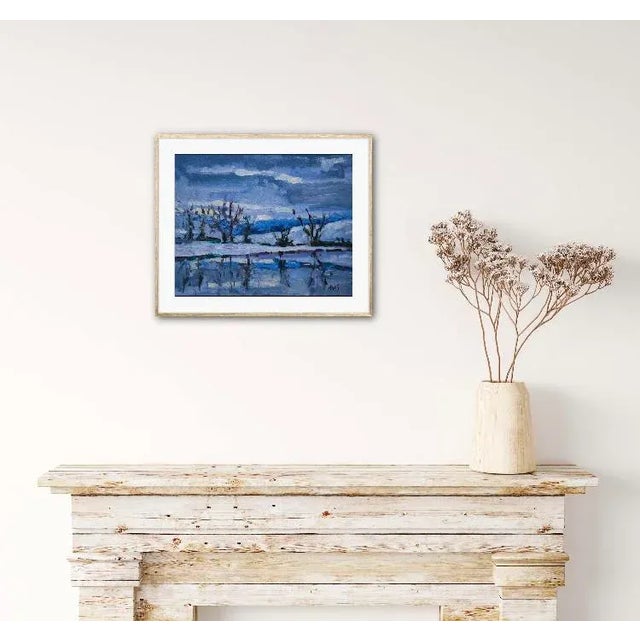 Wood Winterscapes — Modern Impressionist Oil Painting For Sale - Image 7 of 7