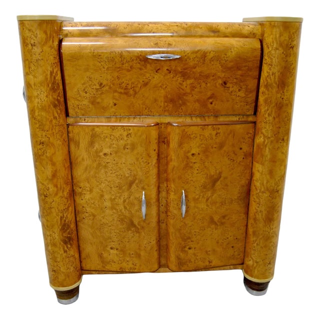Buxus Wood Cabinet, 1950s For Sale