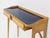 Vintage Italian Console Table with Drawers in Lemonwood and Navy Blue Glass by Silvio Cavatorta, 1956 For Sale - Image 8 of 9