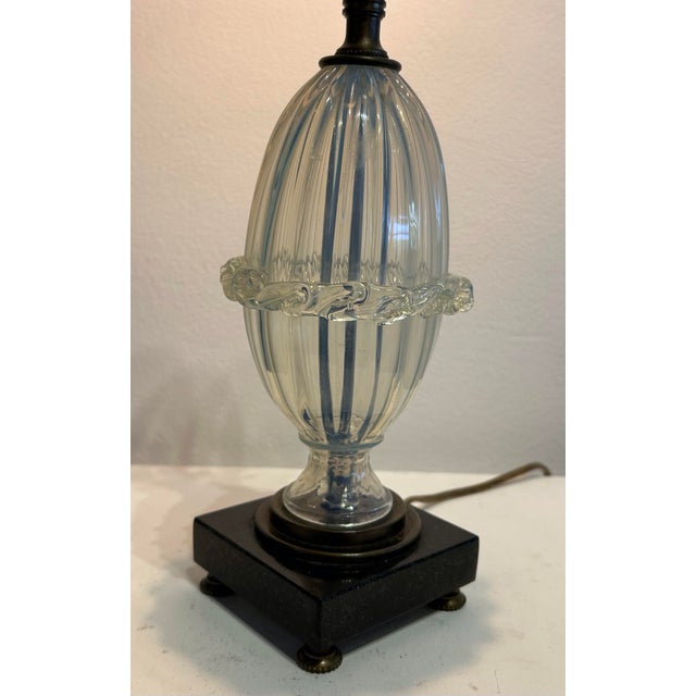 French Italian Murano Bedside Lamp For Sale - Image 9 of 10