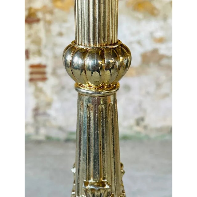 Vintage Floor Lamp with Gilded Brass Decor, 1960s For Sale - Image 11 of 18