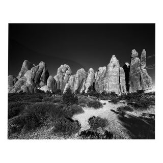 Sand Dune Arches - Black and White Rock Arch Photography, Limitd Edition of 10 2023 For Sale