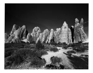 Sand Dune Arches - Black and White Rock Arch Photography, Limitd Edition of 10 2023