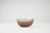 Glass bowl with a pink, wheel-turned surface. Manufactured by venini. Date: 1960. Dimensions: l 15 – w 14 – h 7.5 cm i...