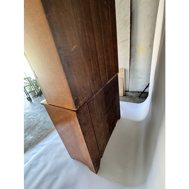 1900s Antique Birdseye Maple Cabinet For Sale - Image 10 of 10