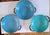 Mid 20th Century Mid 20th Century Tableware, Blue Enamel - 3 Bowls, 3 Handles For Sale - Image 5 of 5