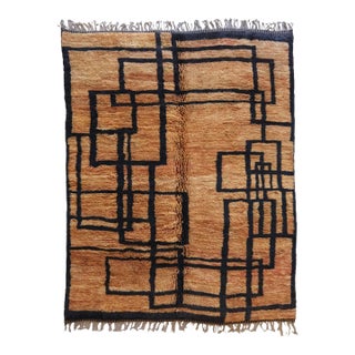 Handknotted Moroccan Beni MRirt Rug - 10.4 X 7.1 Ft For Sale