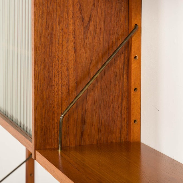Vintage Scandinavian Teak Wall Unit by Poul Cadovius, 1960s For Sale - Image 16 of 17