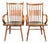 Kipp Stewart for Drexel Declaration Sculpted Walnut Armchairs, Pair For Sale