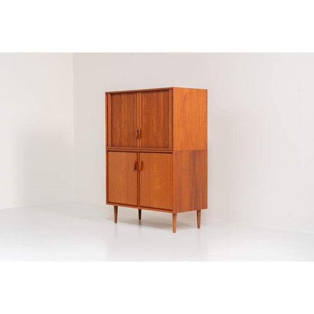 Highboard with Tambour Doors by Heinrich Riestenpatt, 1960s For Sale - Image 4 of 16