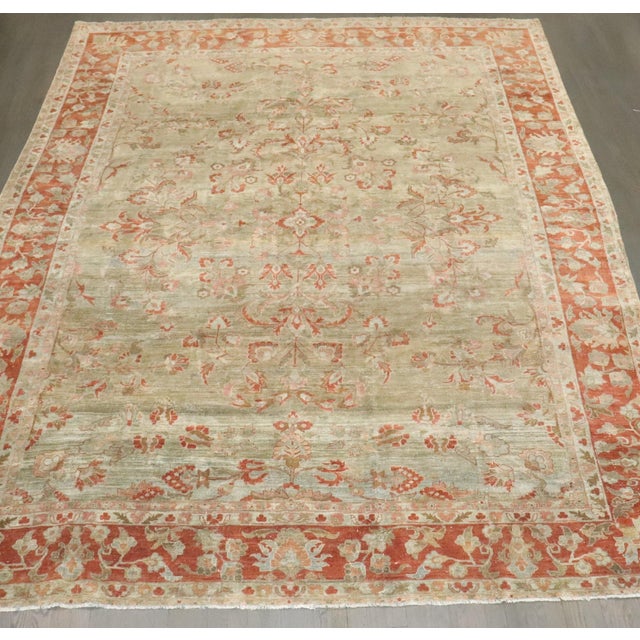 Early 20th Century Persian Sarouk Antique Rug rug no.j4052 For Sale - Image 5 of 12