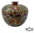 Vtg. Thai Benjarong Covered Ginger Jar W/Brass Rim For Sale