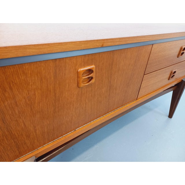 Small Vintage Scandinavian Teak Sideboard, 1960s For Sale - Image 9 of 15