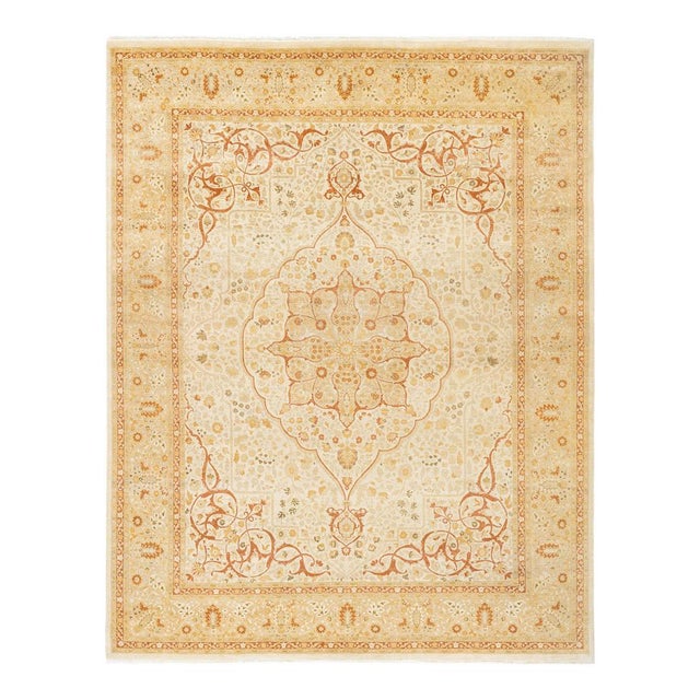 Mogul Collection Hand-Knotted Area Rug - Ivory 8' 2" x 10' 4" For Sale - Image 9 of 9