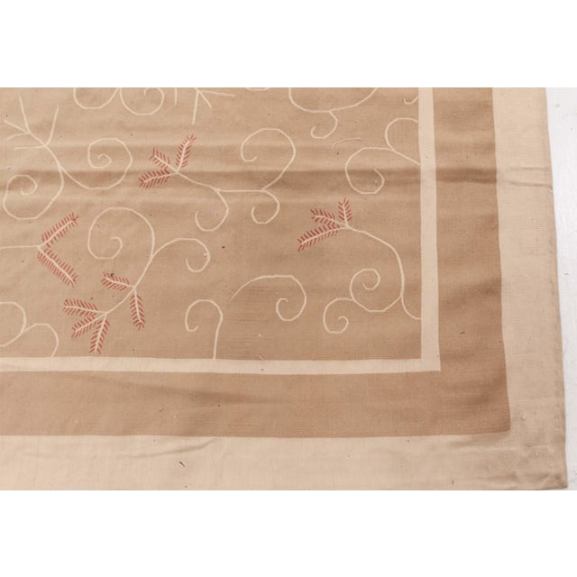 Modern Contemporary Aubusson Design Handmade Rug by Eric Cohler for Doris Leslie Blau For Sale - Image 3 of 9