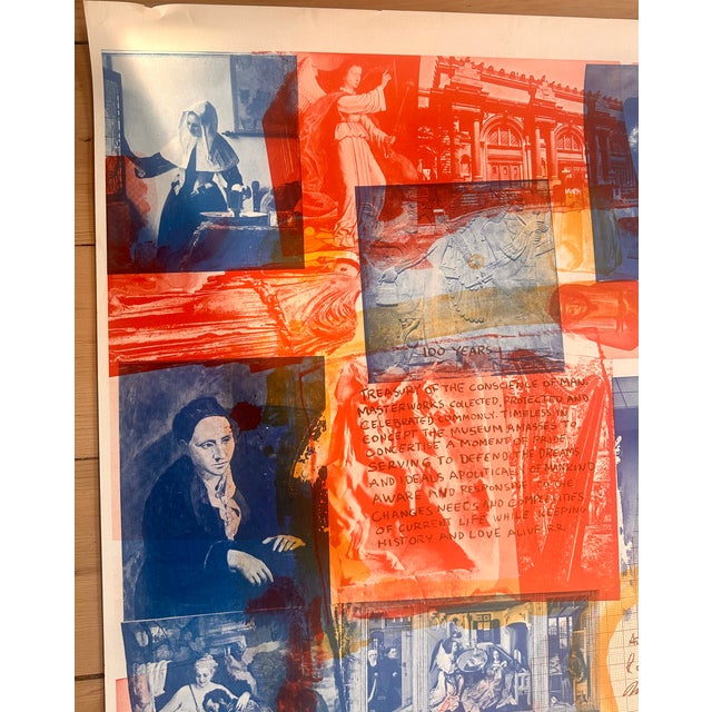 Pop Art Robert Rauschenberg Signed Lithograph Art Edition Centennial Mma 1969. For Sale - Image 3 of 8