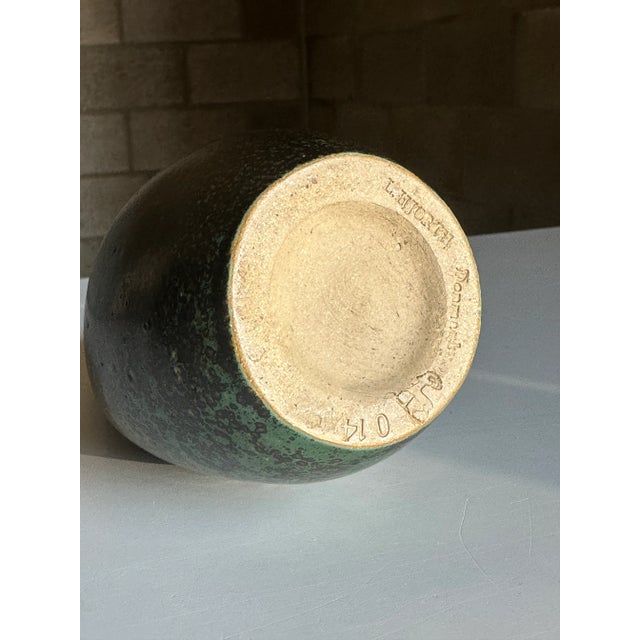 Ceramic 1950s L. Hjorth Vase in Glazed Stoneware For Sale - Image 7 of 7