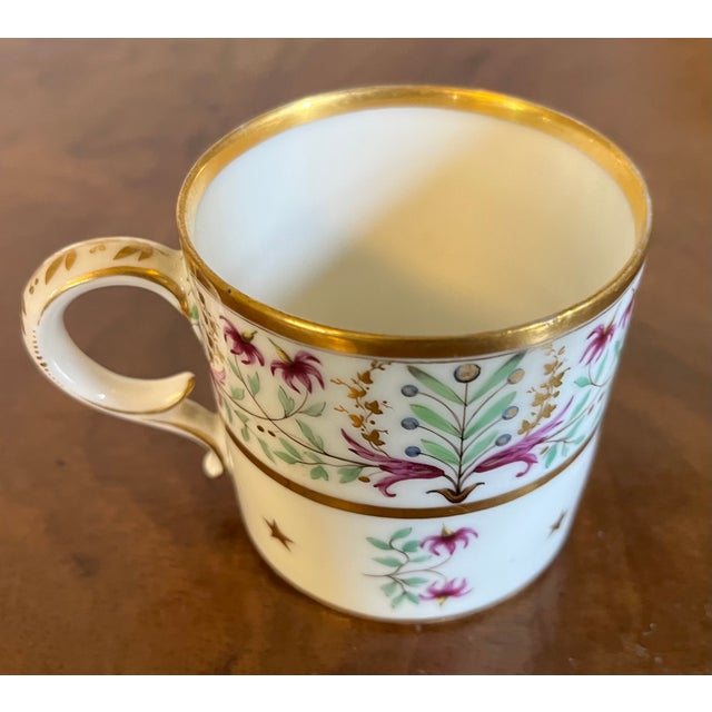 Antique Early 19th Century French Empire Paris Porcelain Coffee Cup or Can by Dihl Circa 1800 For Sale - Image 14 of 17