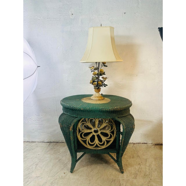 Vintage Tole Lamp For Sale - Image 9 of 10