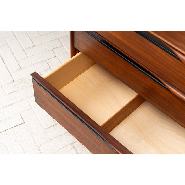 1960s John Kapel Walnut Highboy For Sale - Image 11 of 18