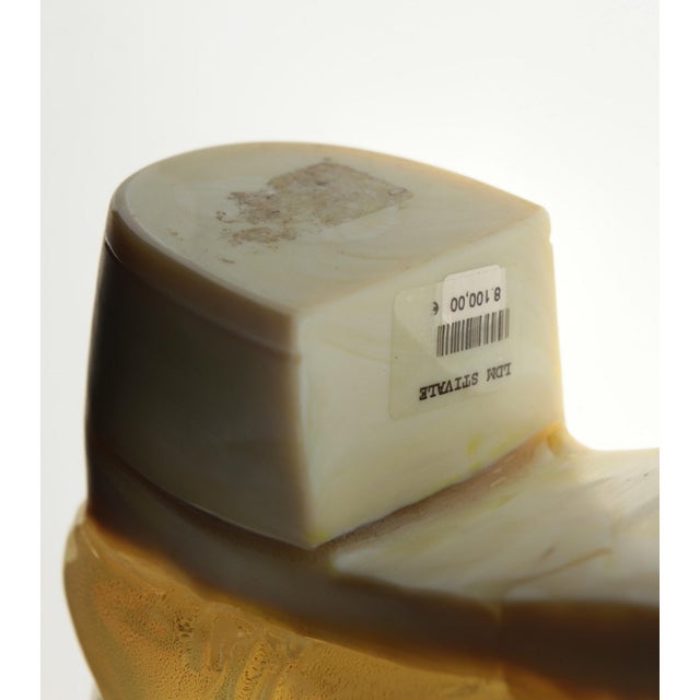 Murano Opaline Chalcedony Livio De Marchi Boot by Pino Signoretto for Pauly, 1990s For Sale - Image 17 of 18