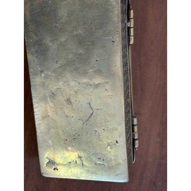 Brass Antique Brass Betel Box - Decorative Box For Sale - Image 8 of 9