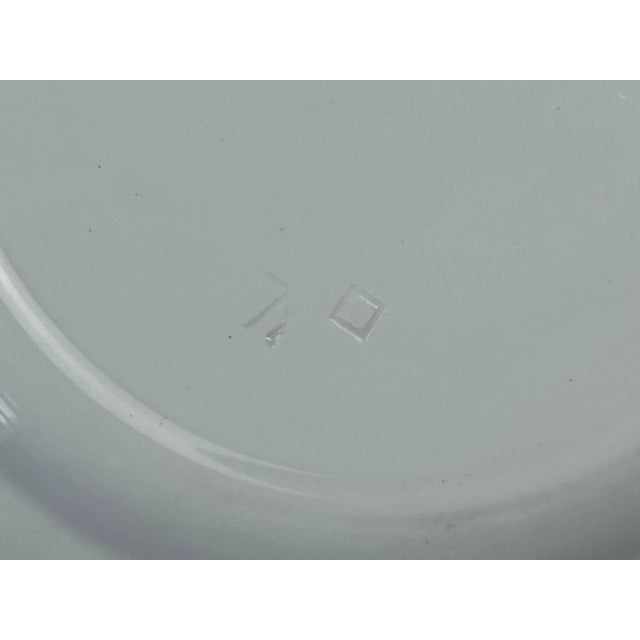 Antique Italian Botanical Plates | s.c.r. Linneo Green Transferware Set (20cm) For Sale - Image 13 of 18