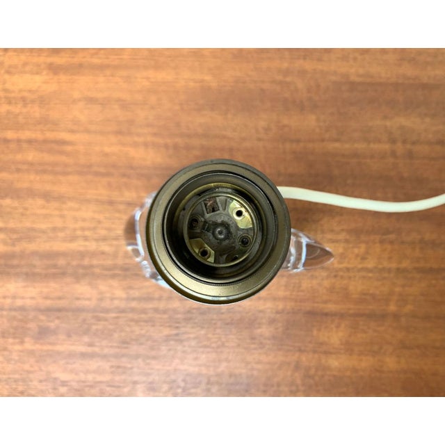 Mid-Century French Glass Table Lamp from Daum, 1960s For Sale - Image 9 of 18