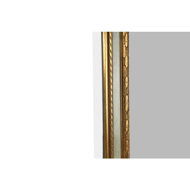 Gold Vintage French Baroque Rococo Style Gold Leaf Decorated Mirror, 1950s For Sale - Image 8 of 12