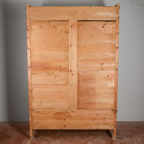 Tan Large Antique Fir Wardrobe For Sale - Image 8 of 18