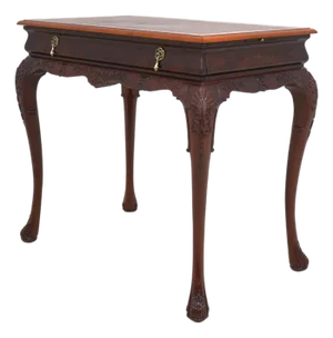 Kindel Varney Mahogany Leather Top Table or Desk