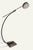 Stunning arc floor lamp with a swing arm, typical of 1970s design. Its slender silhouette and articulated arm offer a...