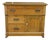 Antique Victorian Era Carved Oak Washstand Cabinet Bedside Chest Console Table For Sale