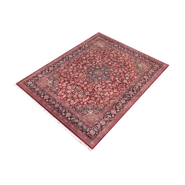 Designed with mesmerizing intricacy and gorgeous color palette, this hand-knotted masterpiece demonstrates the beauty and...