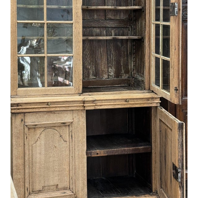 Early 19th c. Dutch Oak Cabinet For Sale - Image 9 of 9