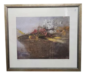 Renzo Crociara, Lithograph, Framed