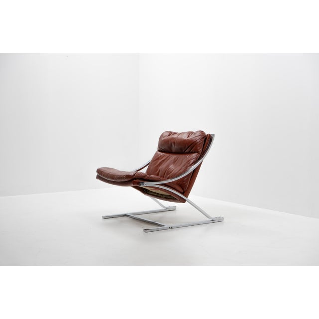 Paul Tuttle Zeta Armchair by Paul Tuttle for Strässle International, Switzerland, 1970s For Sale - Image 4 of 16