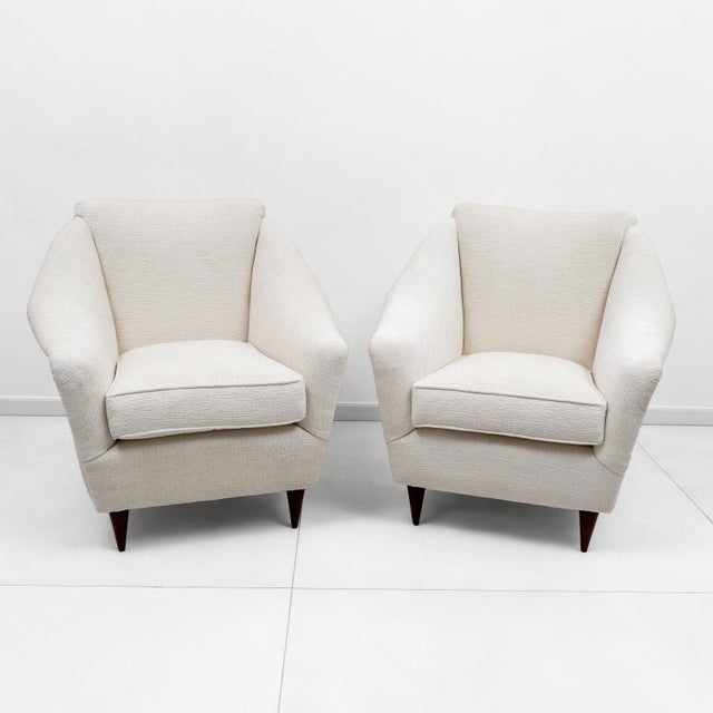 Mid-Century Modern Mid-Century Modern Italian Armchairs, 1950, Set of 2 For Sale - Image 3 of 12