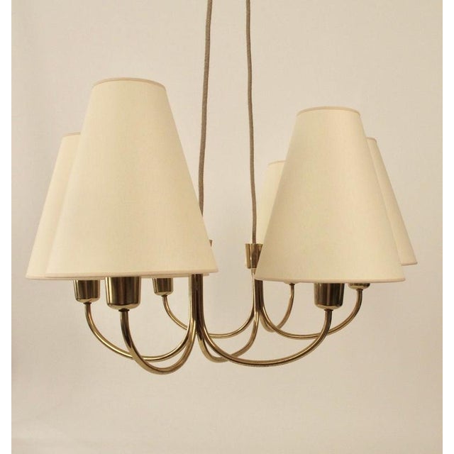 Metal Globe Lamp in Brass by J.T. Kalmar, 1950s For Sale - Image 7 of 18