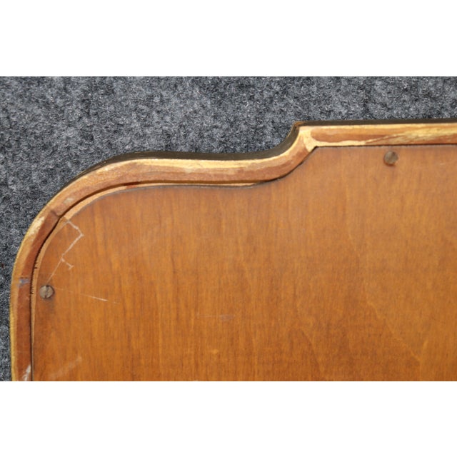 1960s Hollywood Regency Style Carved Gilt Beveled Glass Mirror Attr. Friedman Brothers For Sale - Image 5 of 9