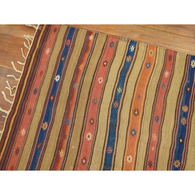 Textile Antique Turkish Kilim For Sale - Image 7 of 18