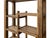 1980s Rustic Thick Bold Wood Multi-Shelves Display Cabinet Bookcase Room Divider For Sale - Image 12 of 18