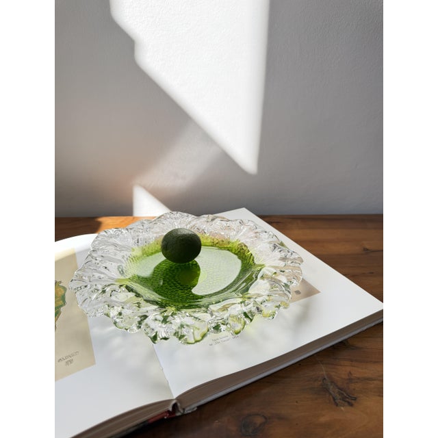 Vintage Art Glass Bowl by Pertti Santalahti for Humppila, Finland, 1970s For Sale - Image 12 of 18