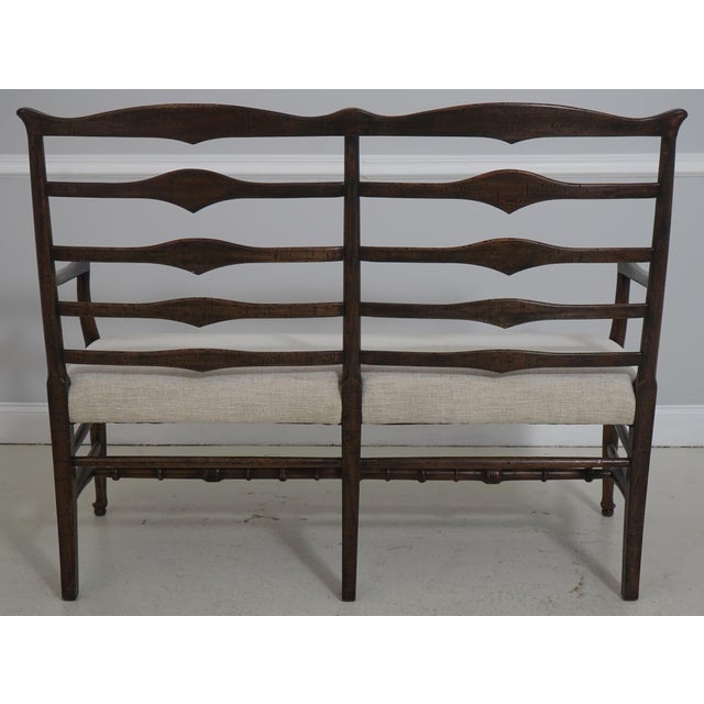 Jonathan Charles Country Ladder Back Settee For Sale - Image 15 of 18
