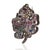 Gemstone 9.15 Ct Multi Gemstone Maple Leaf Convertible Brooch Pendant in Sterling Silver For Sale - Image 7 of 11